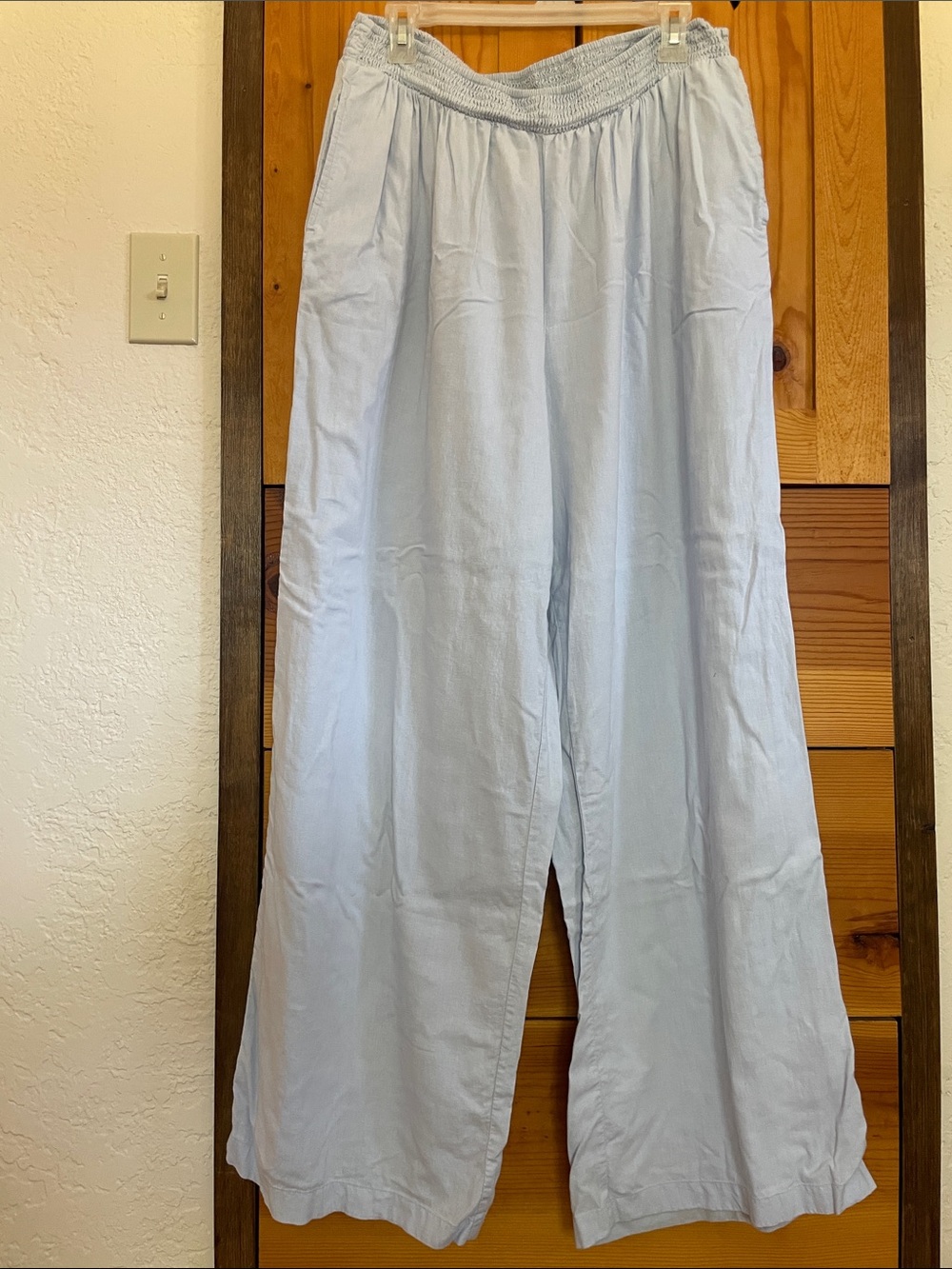 aerie wide leg linen blend casual pant size XL Tall